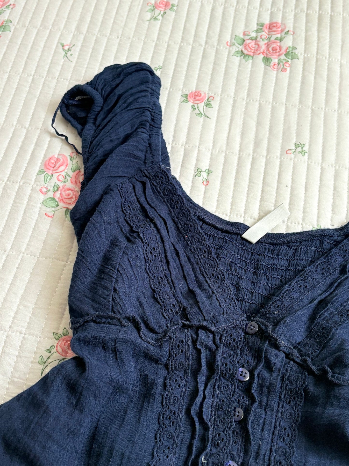 Navy babydoll rop