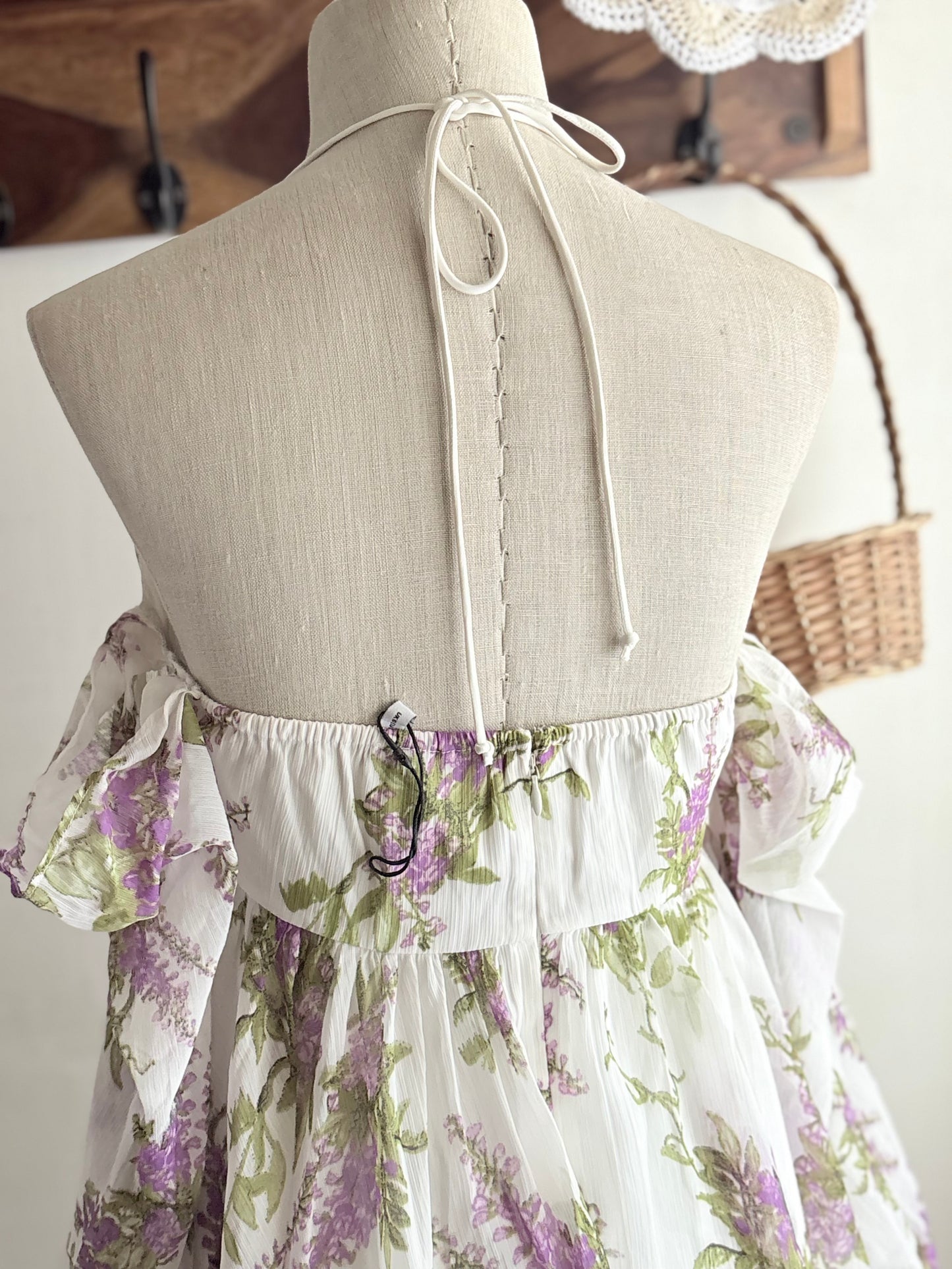 Lavender floral dress