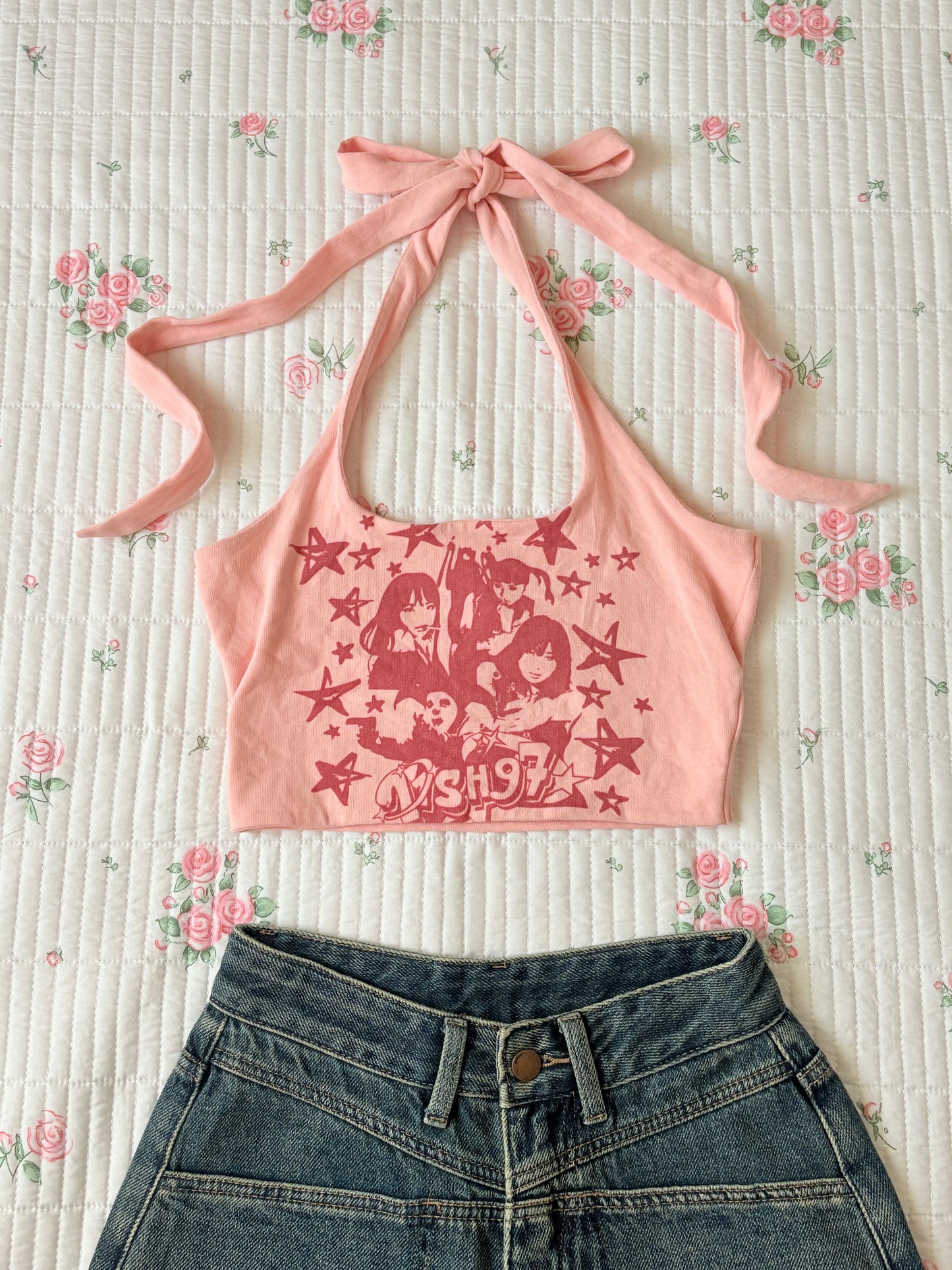 Pink halter