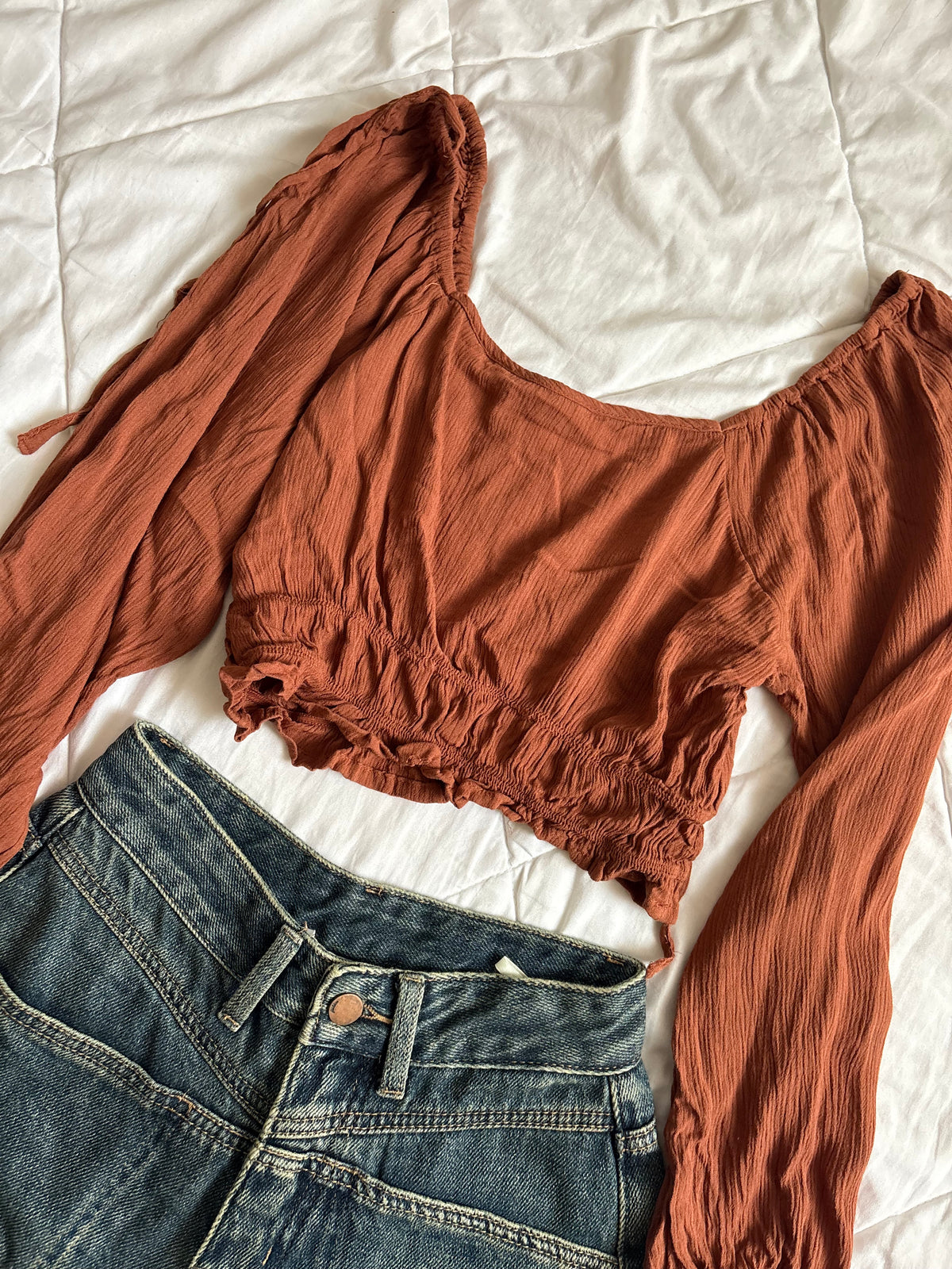 Brown cute top
