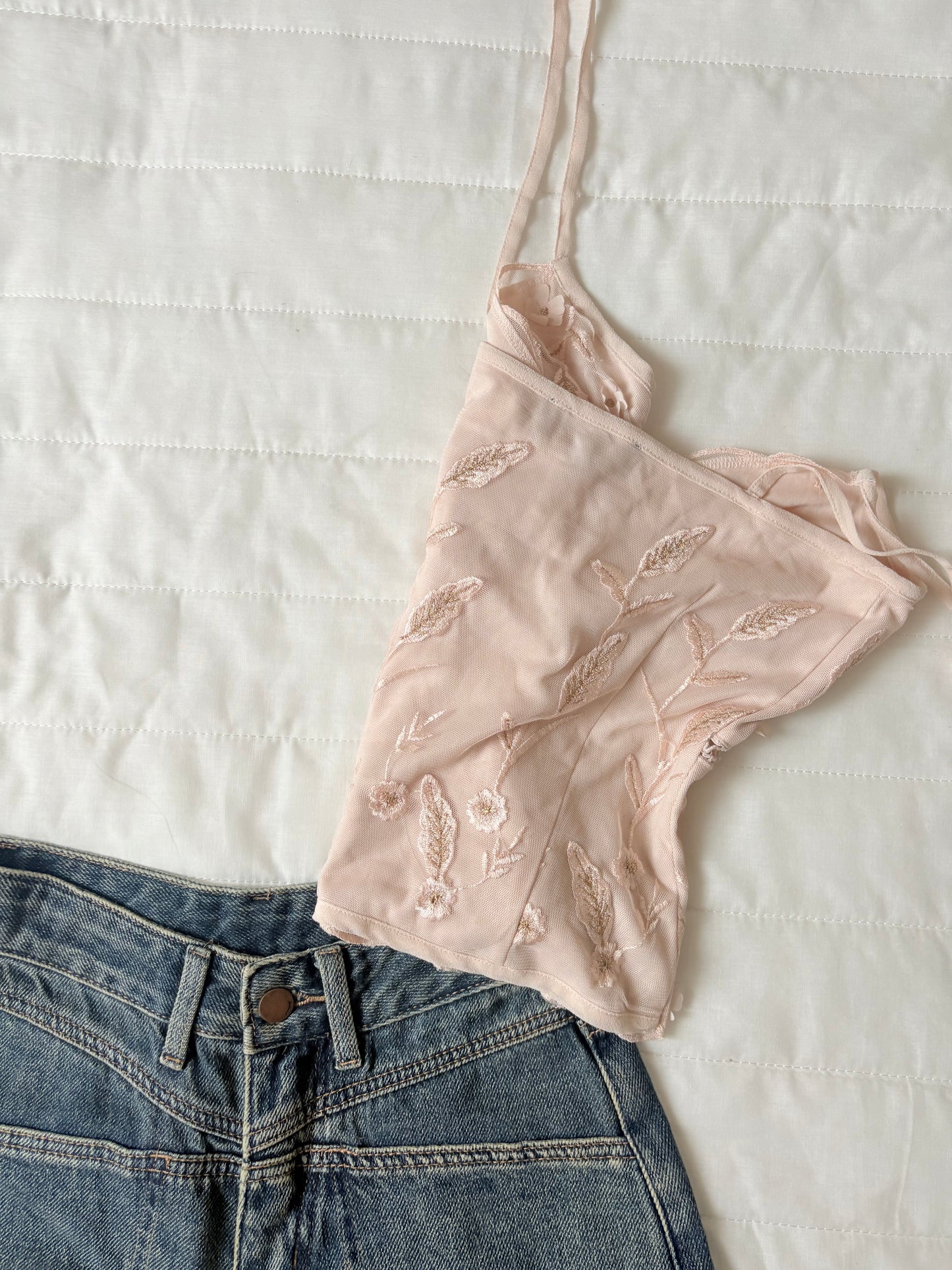 Peach applique