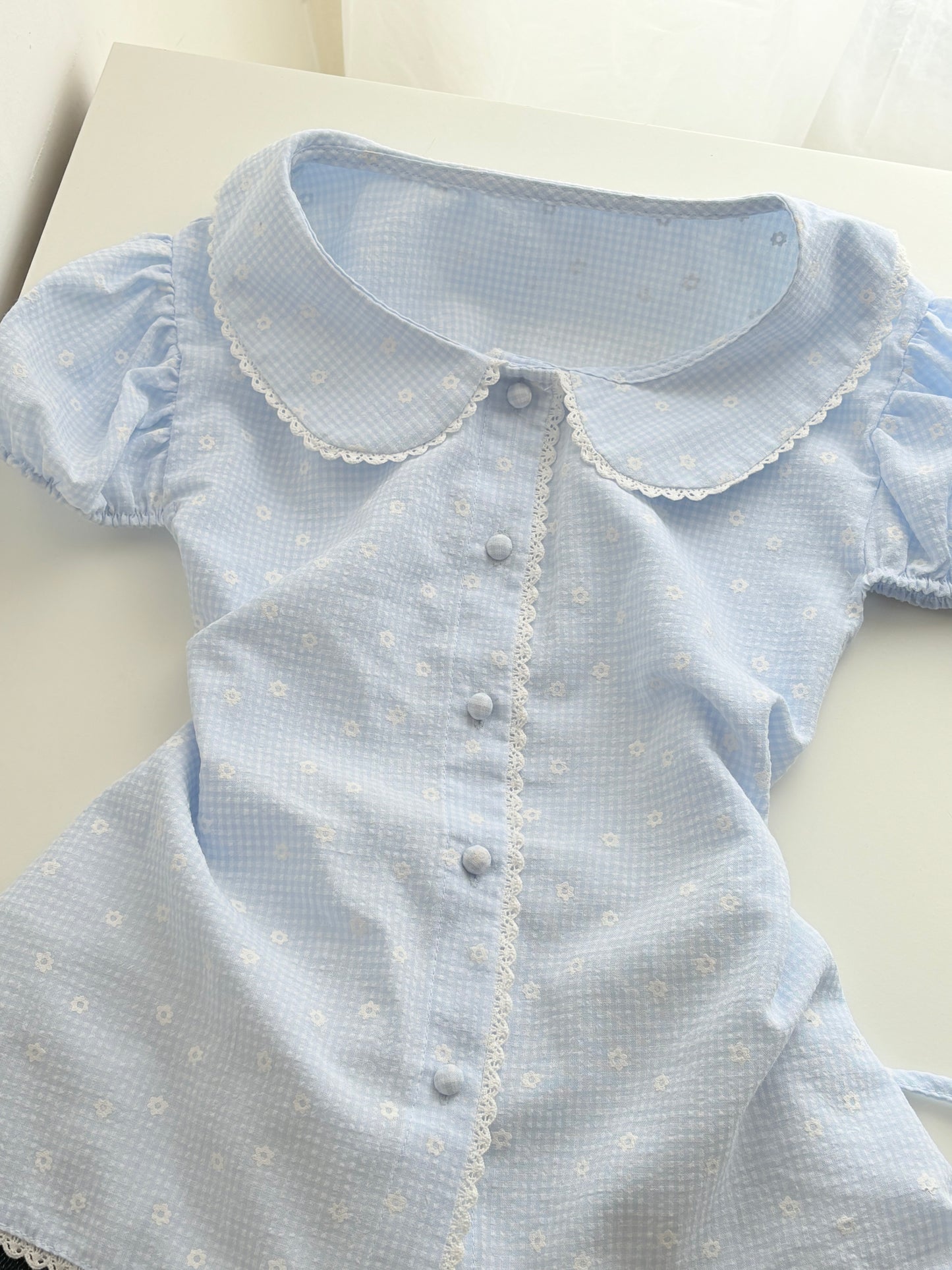 Blue tunic top