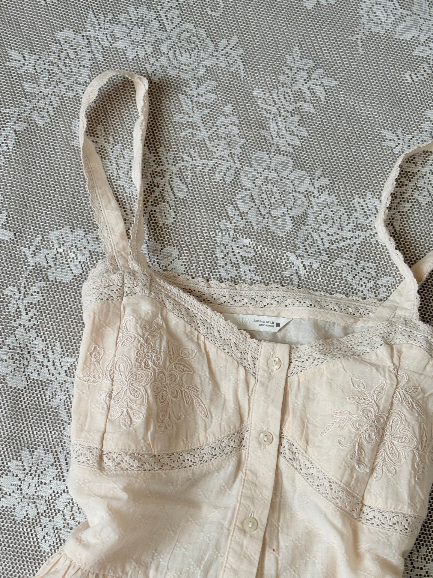 Cream lace top