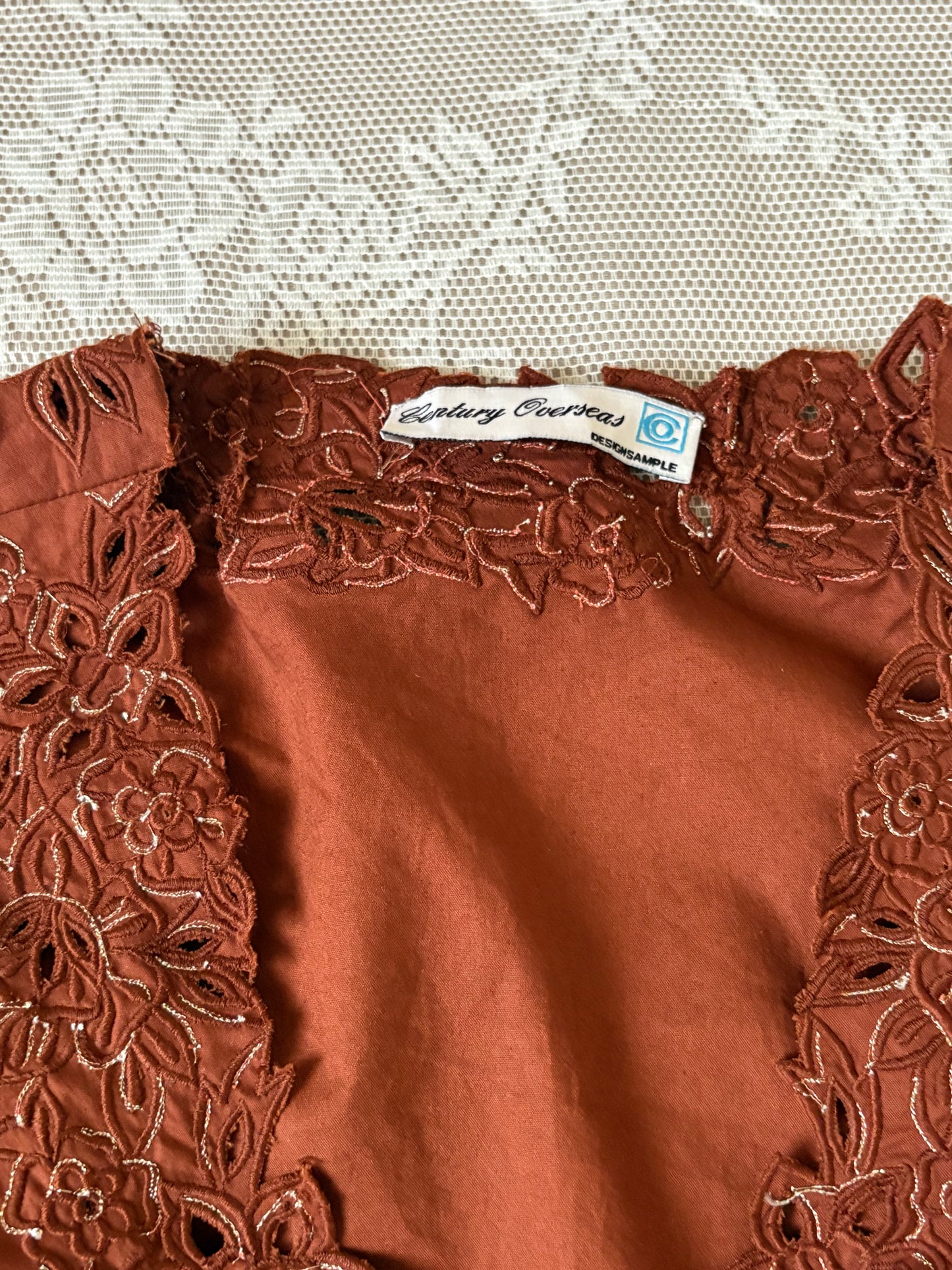 Brown tie top