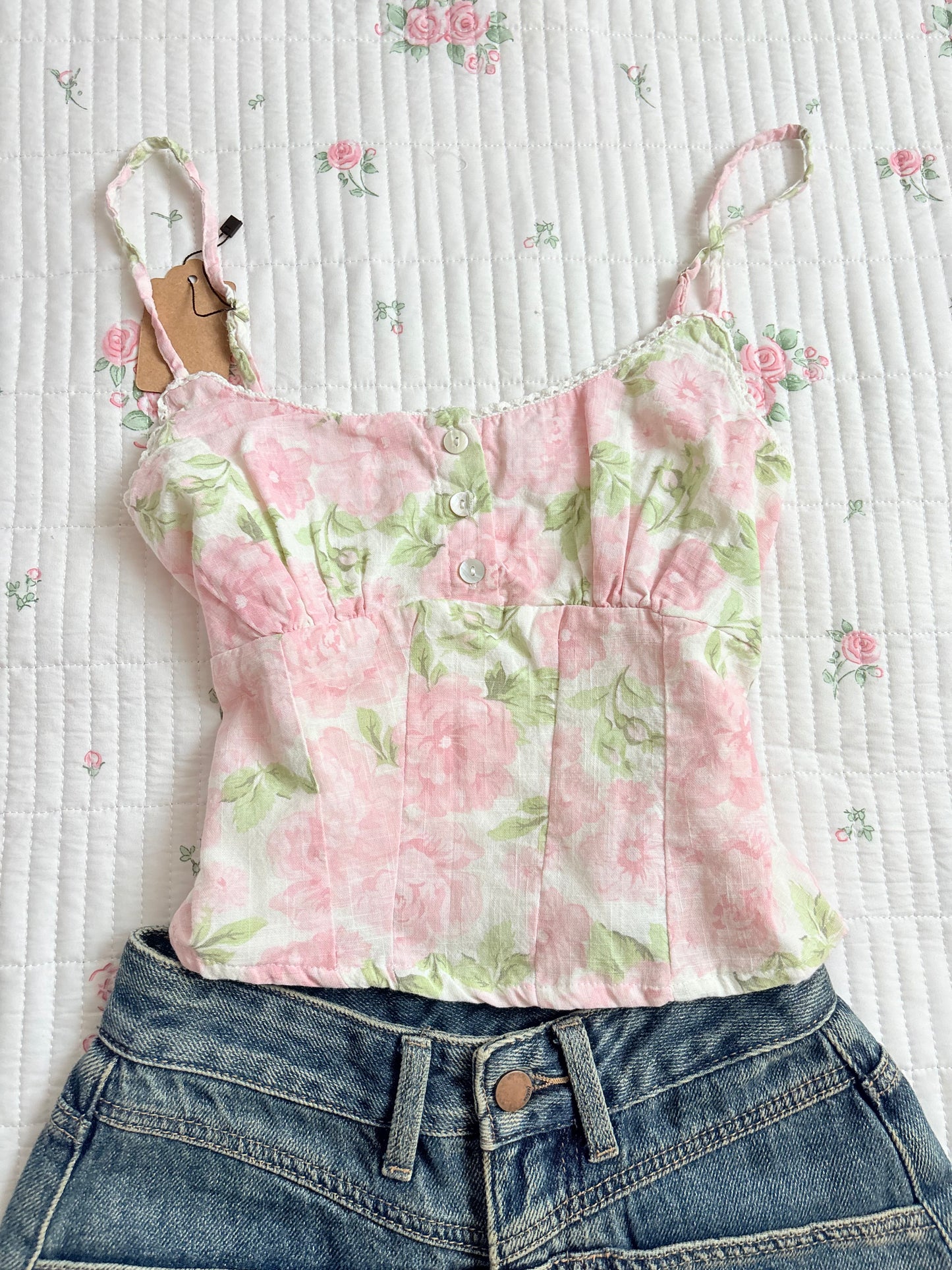 Pink floral top