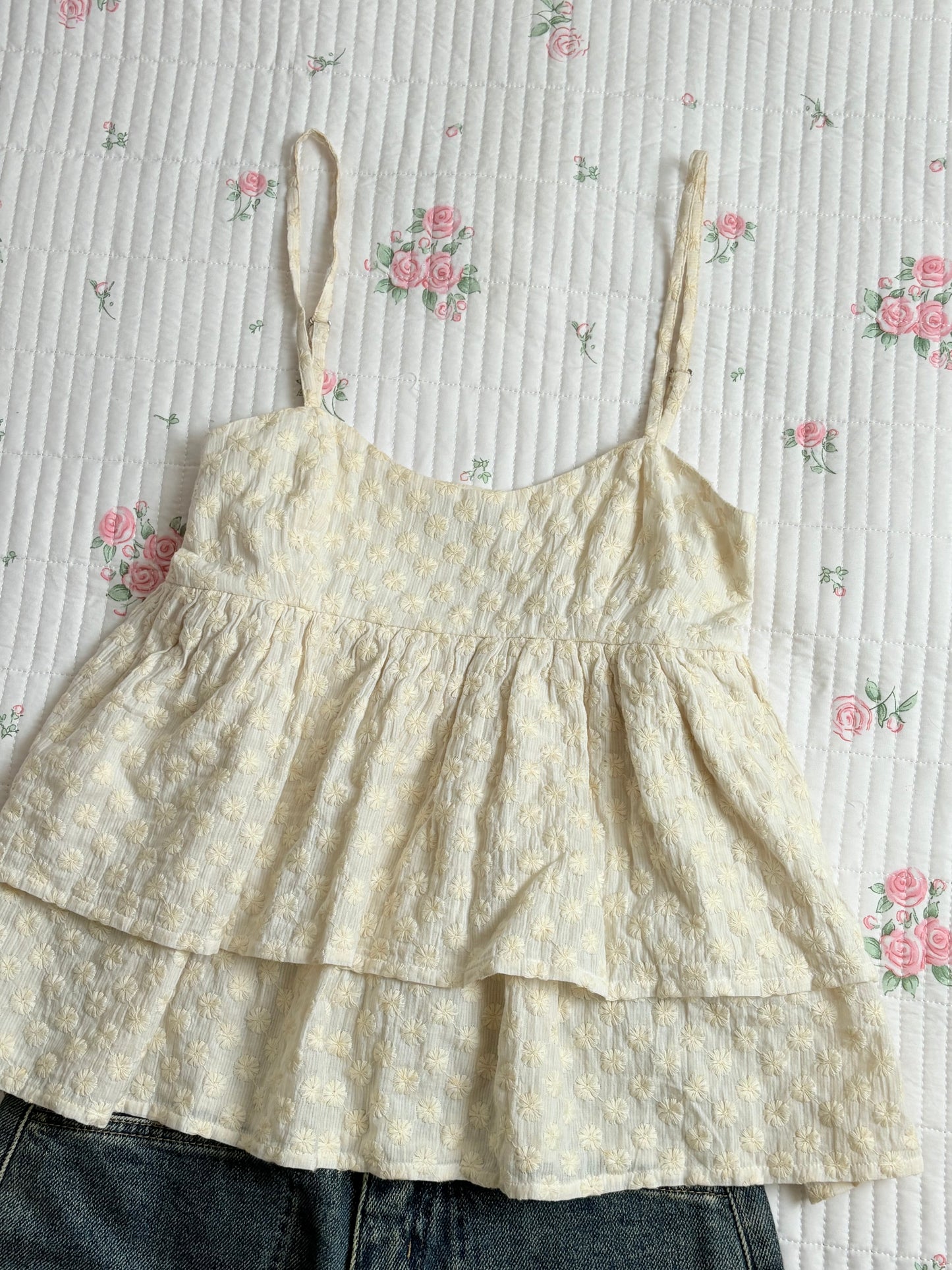 Cream embroidered