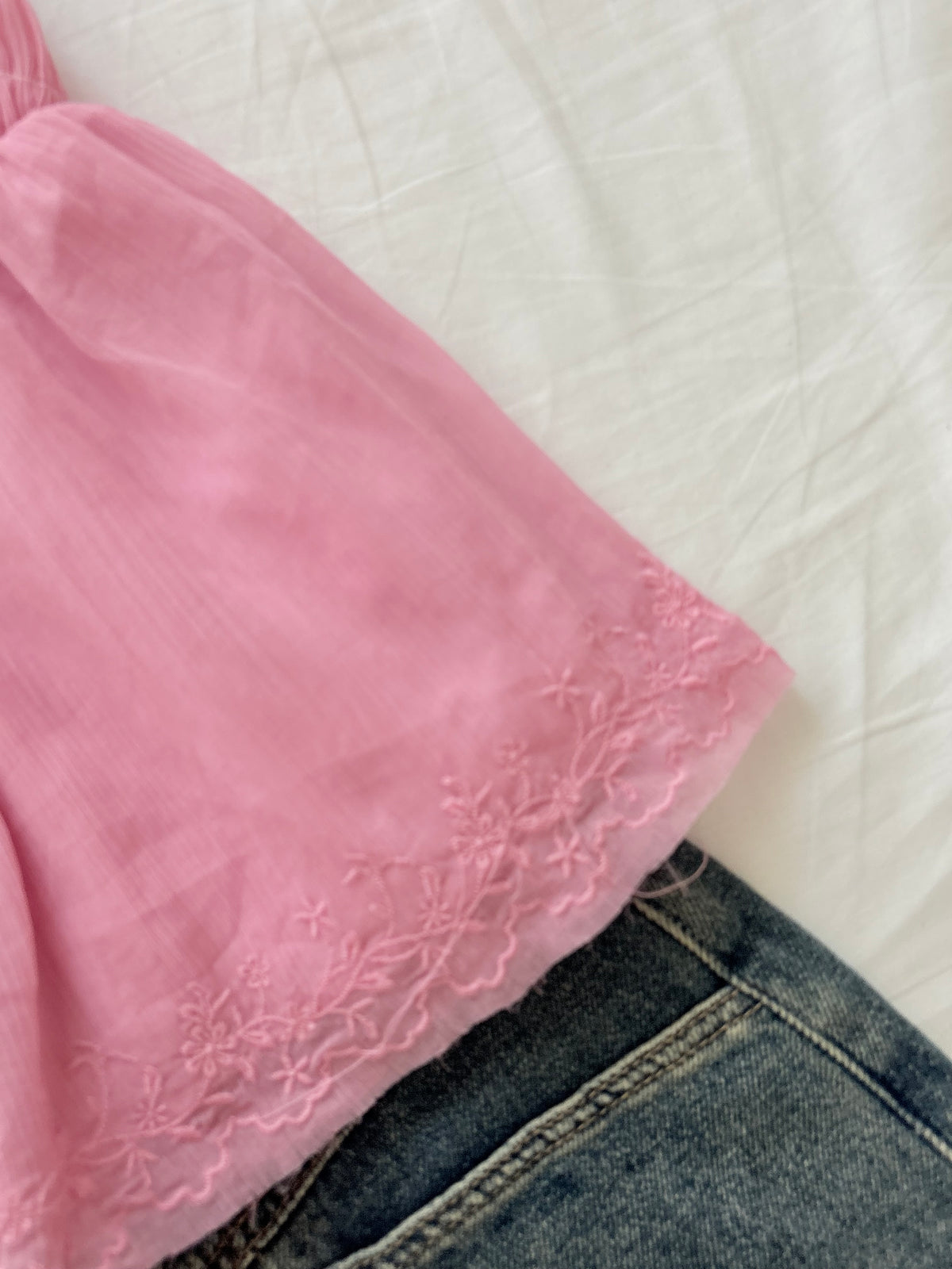 Pink a line top