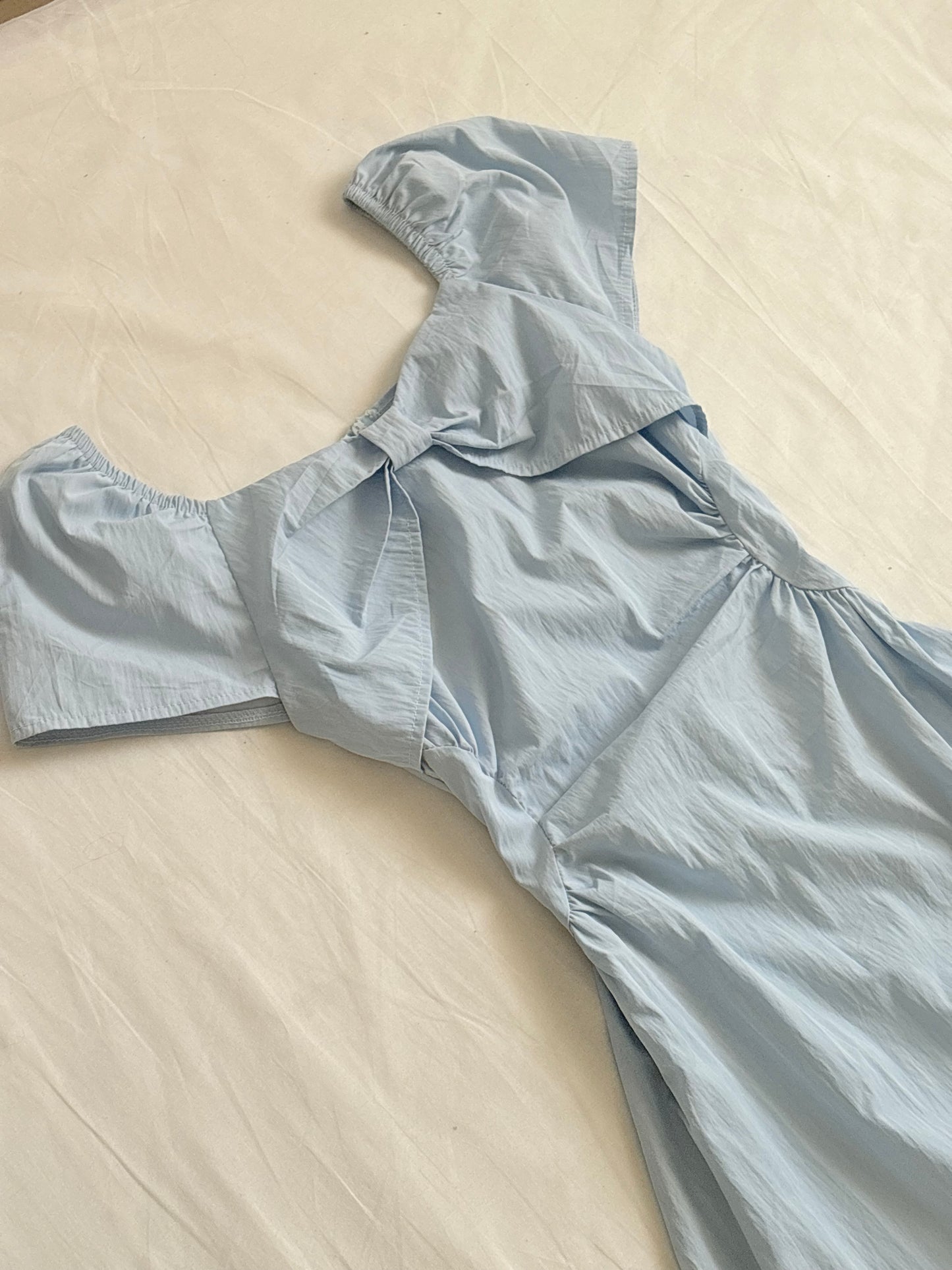 Blue bow dress