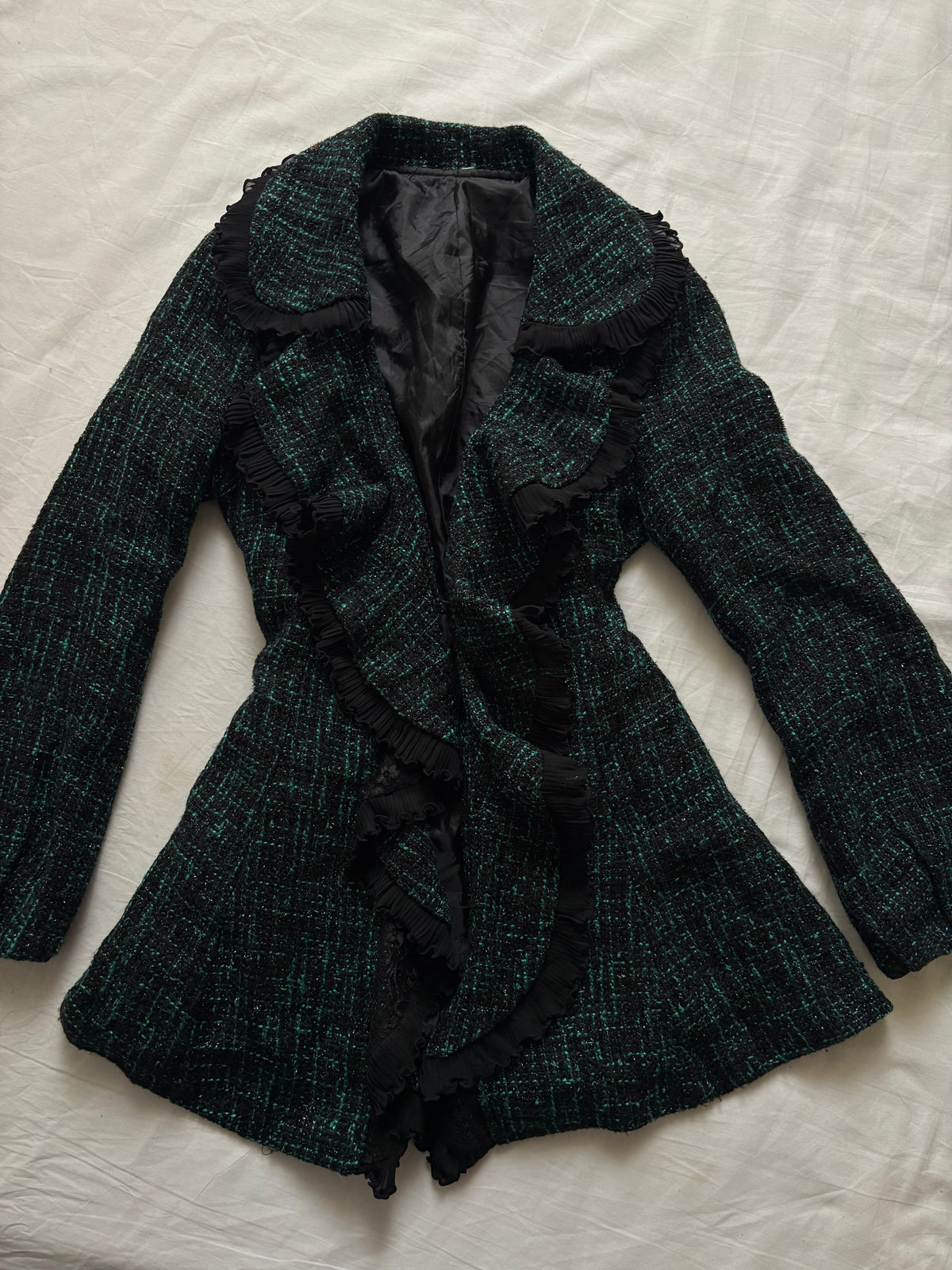 Tweed shimmer coat