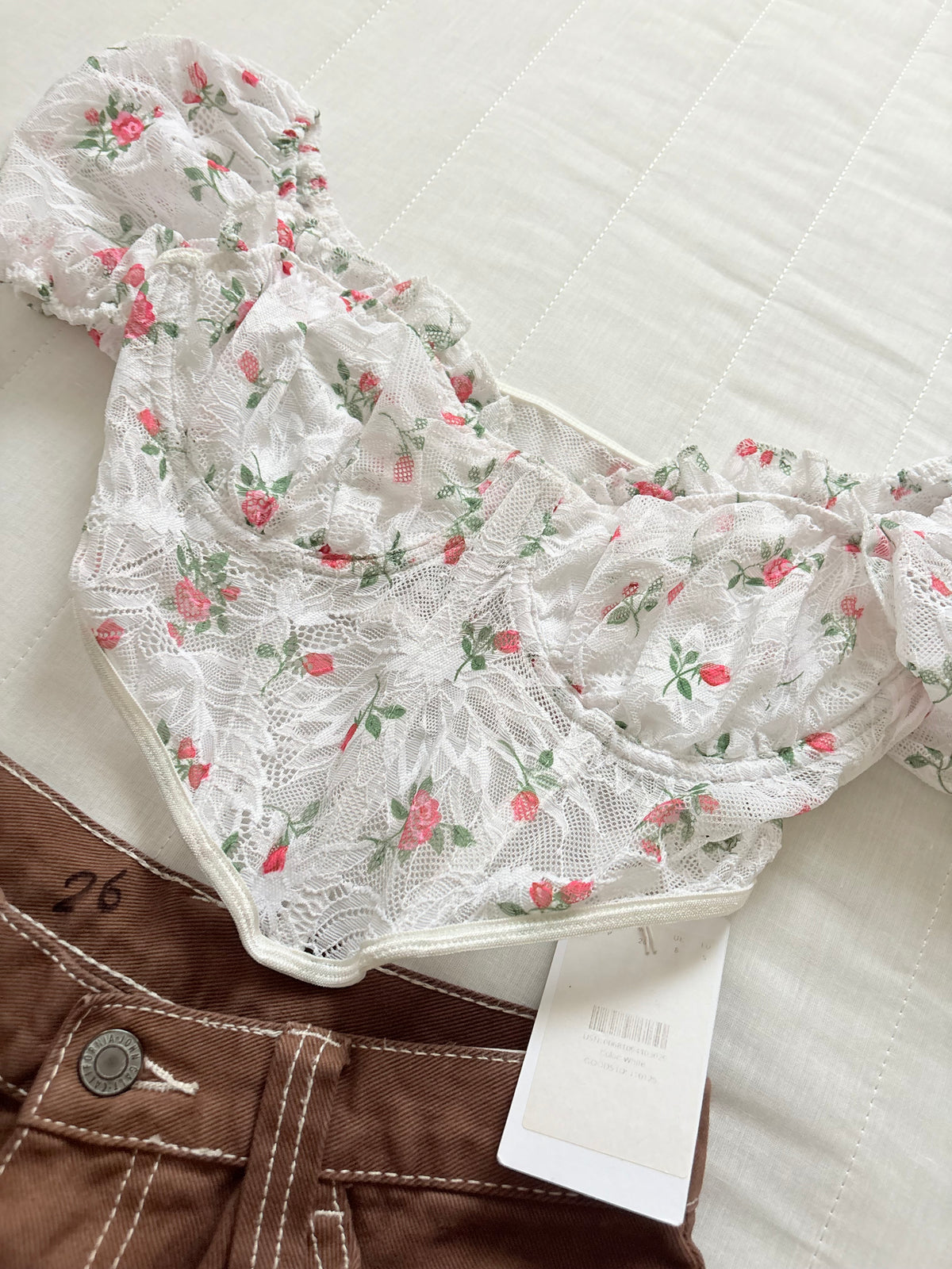 Floral corset