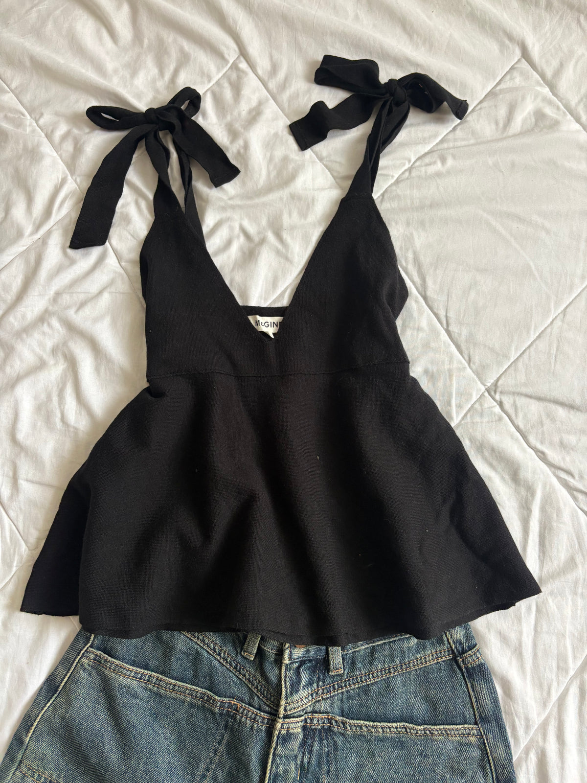Black tie top