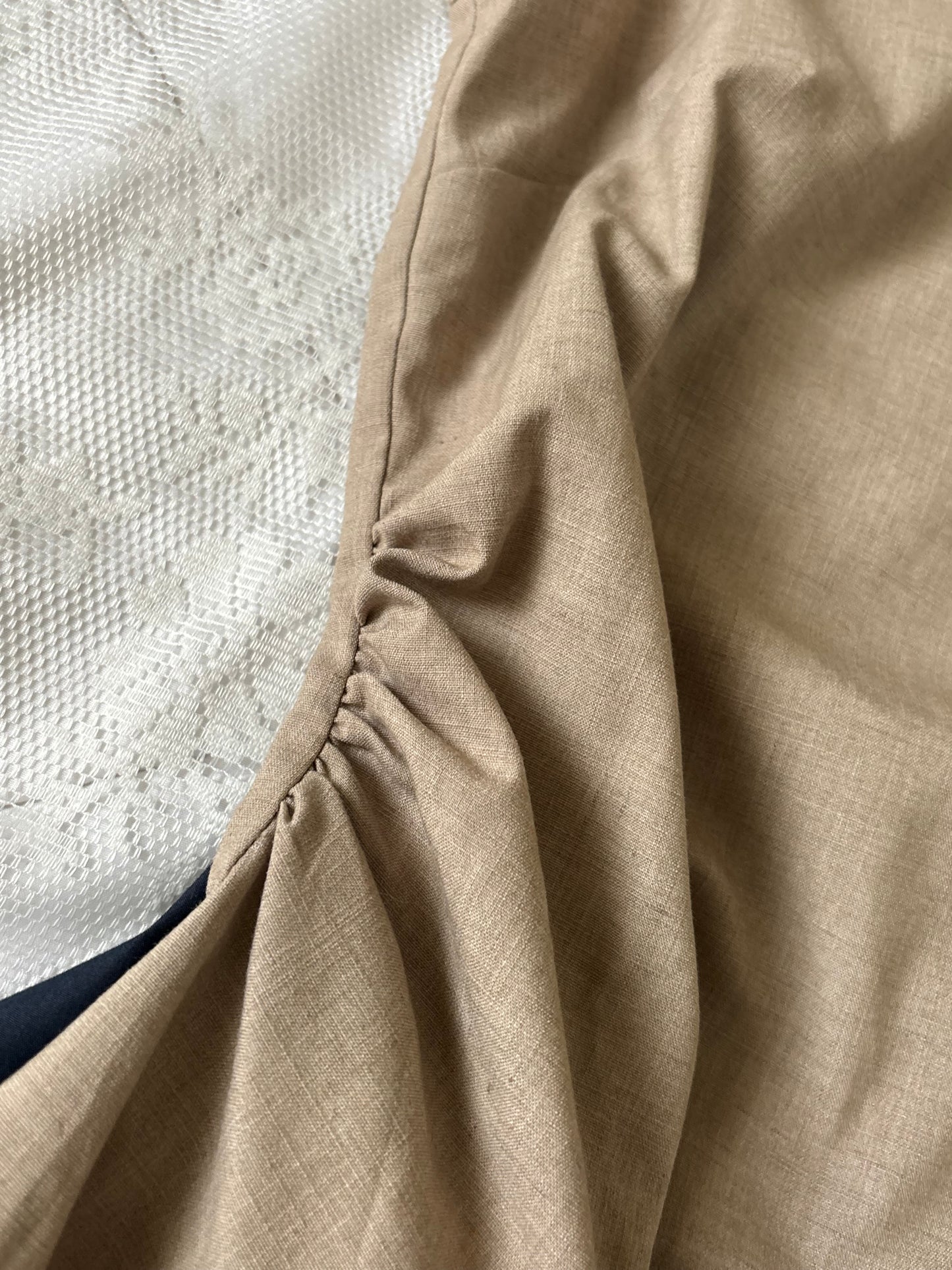 Tan fitted top