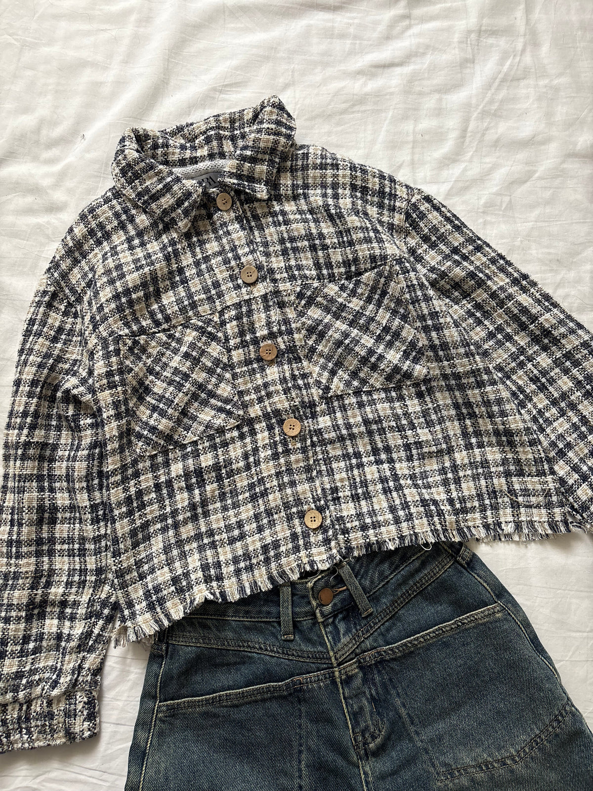 Zara tweed shirt