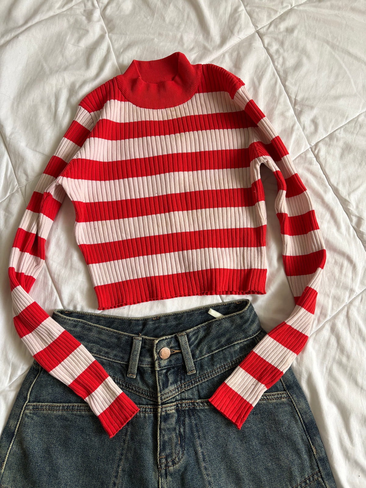 Red stripe top