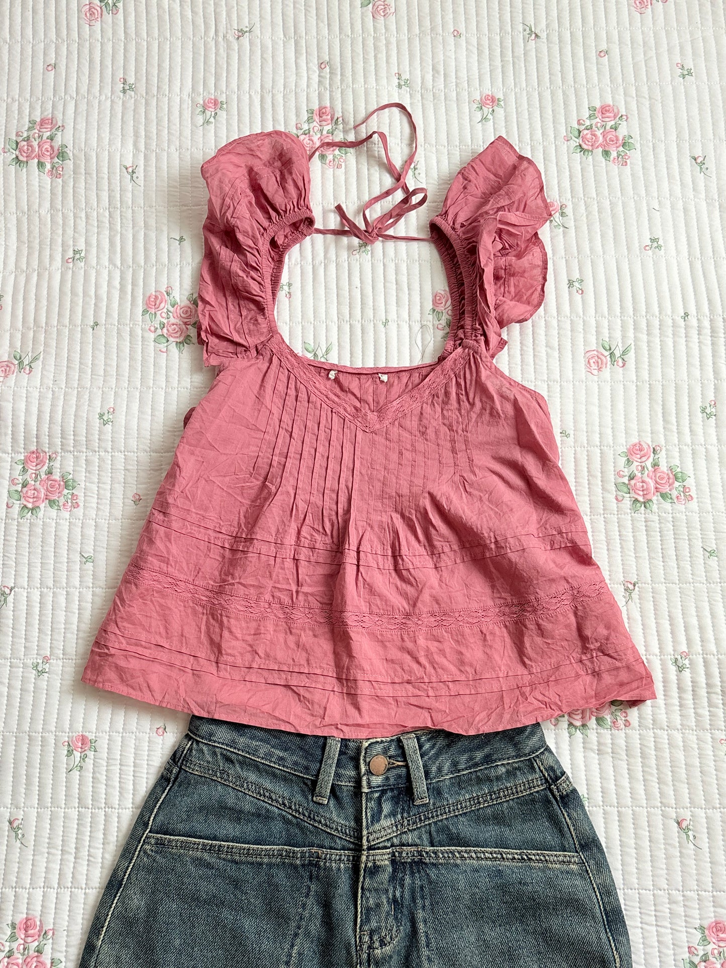 Cotton tie top