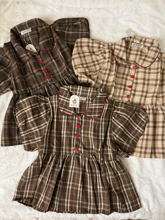 Tina plaid top