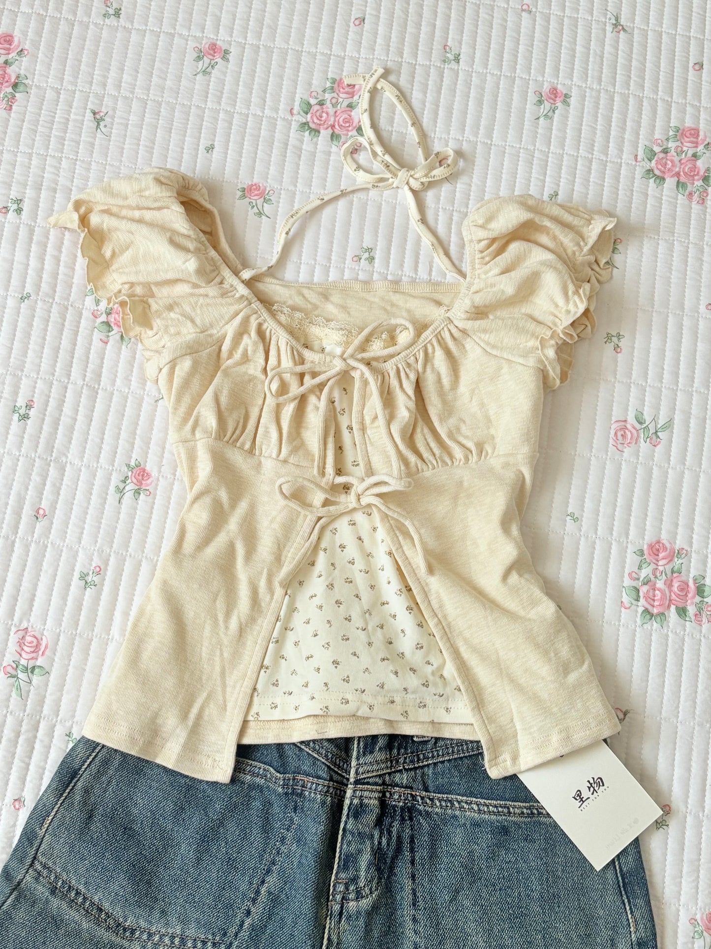 Cloud floral top