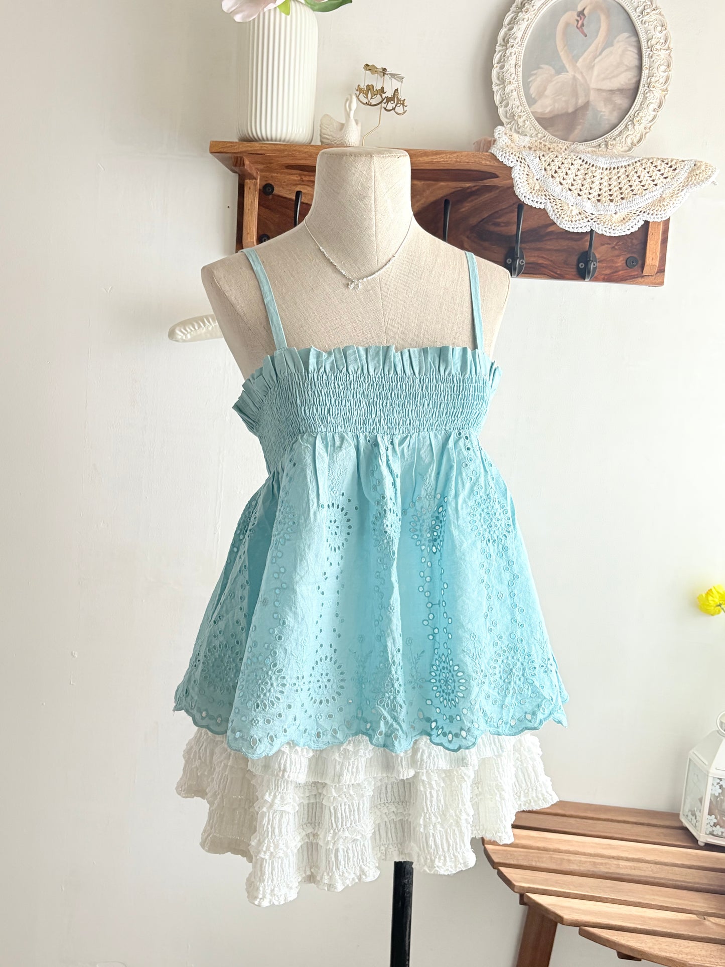 Blue eyelet