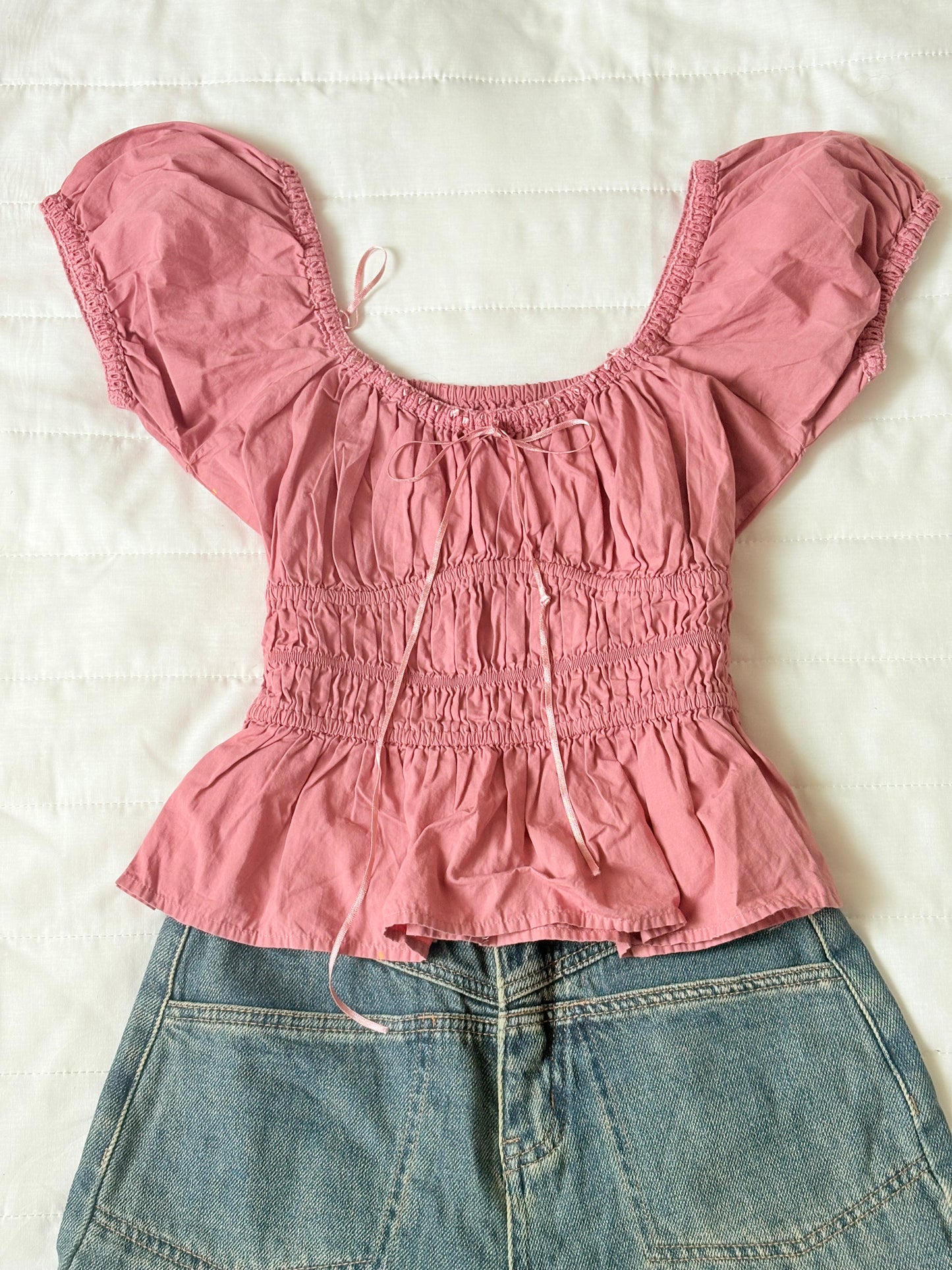 Pink doll top