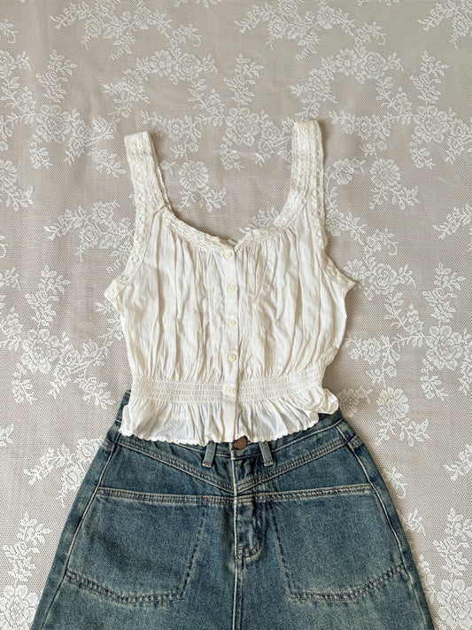 White lace top