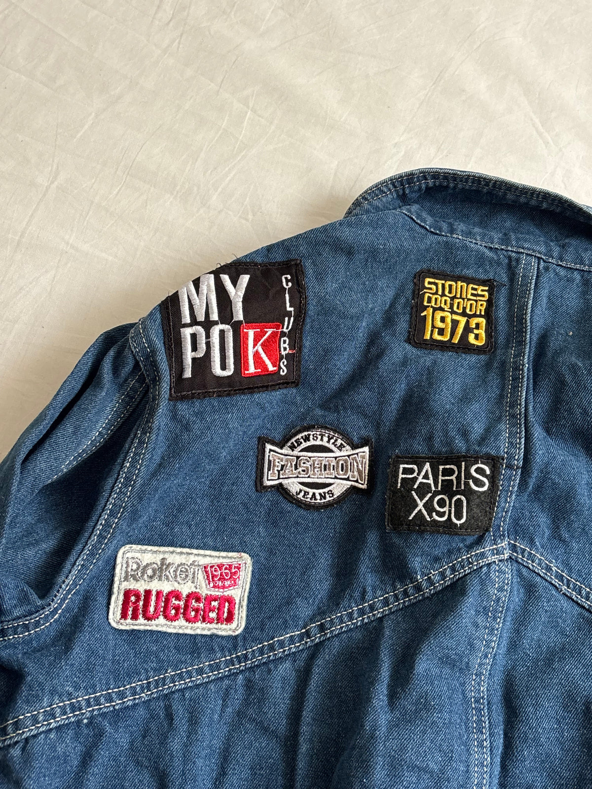 Denim bomber jacket