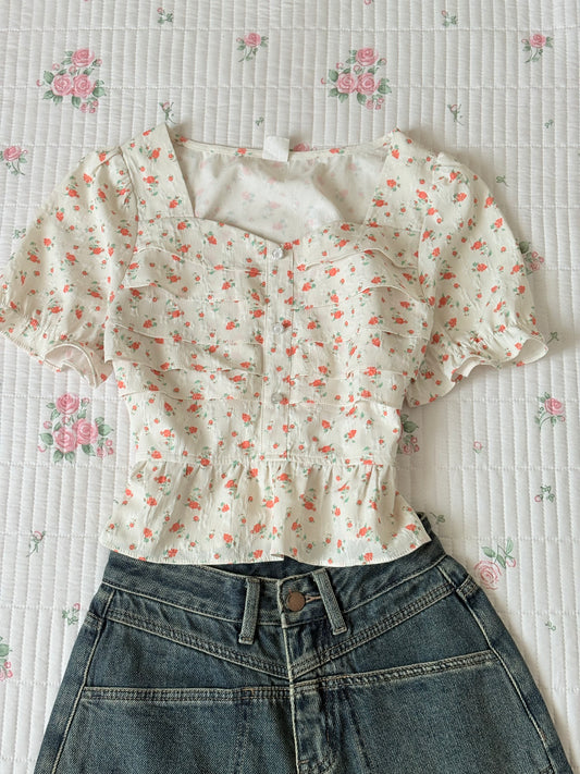 Orange floral