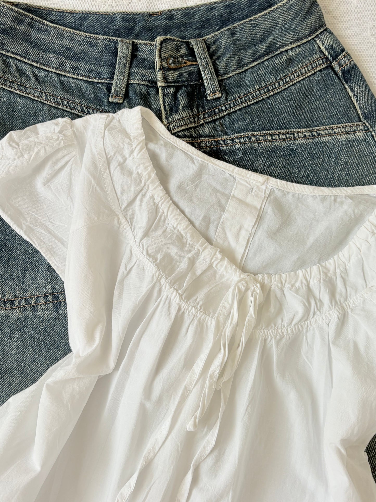 White cottage top