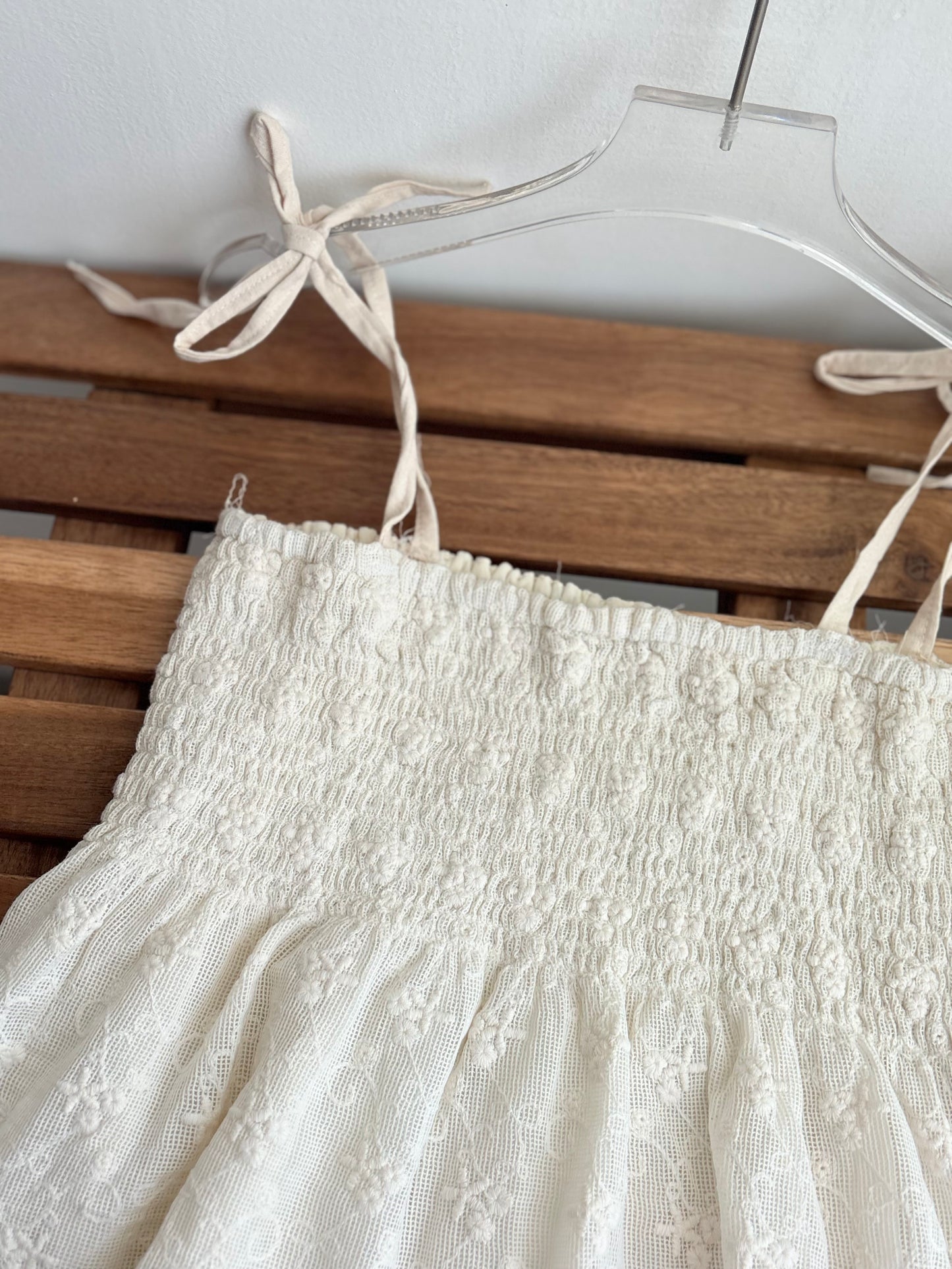 Cream tie top